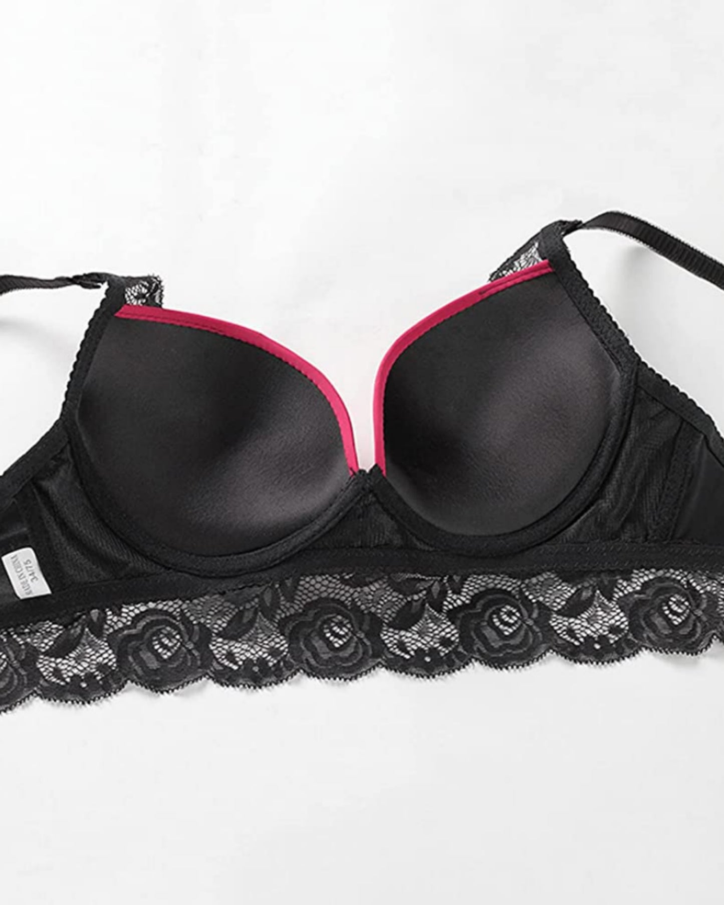 HQ Sexy T Back Padded Push Up Hollow Out Brief Sets Of Bra & Panty