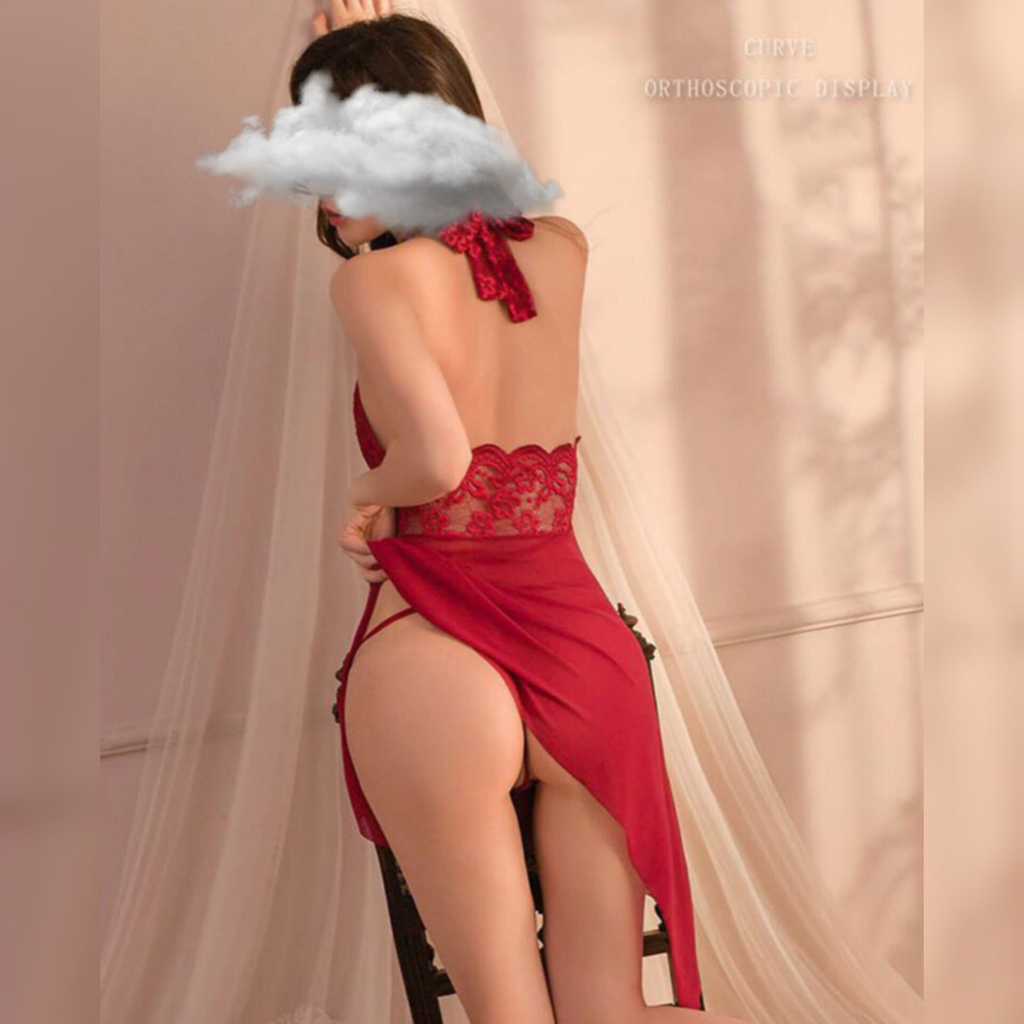 Temptation Suit Hot Lingerie Lace Hollow Gown