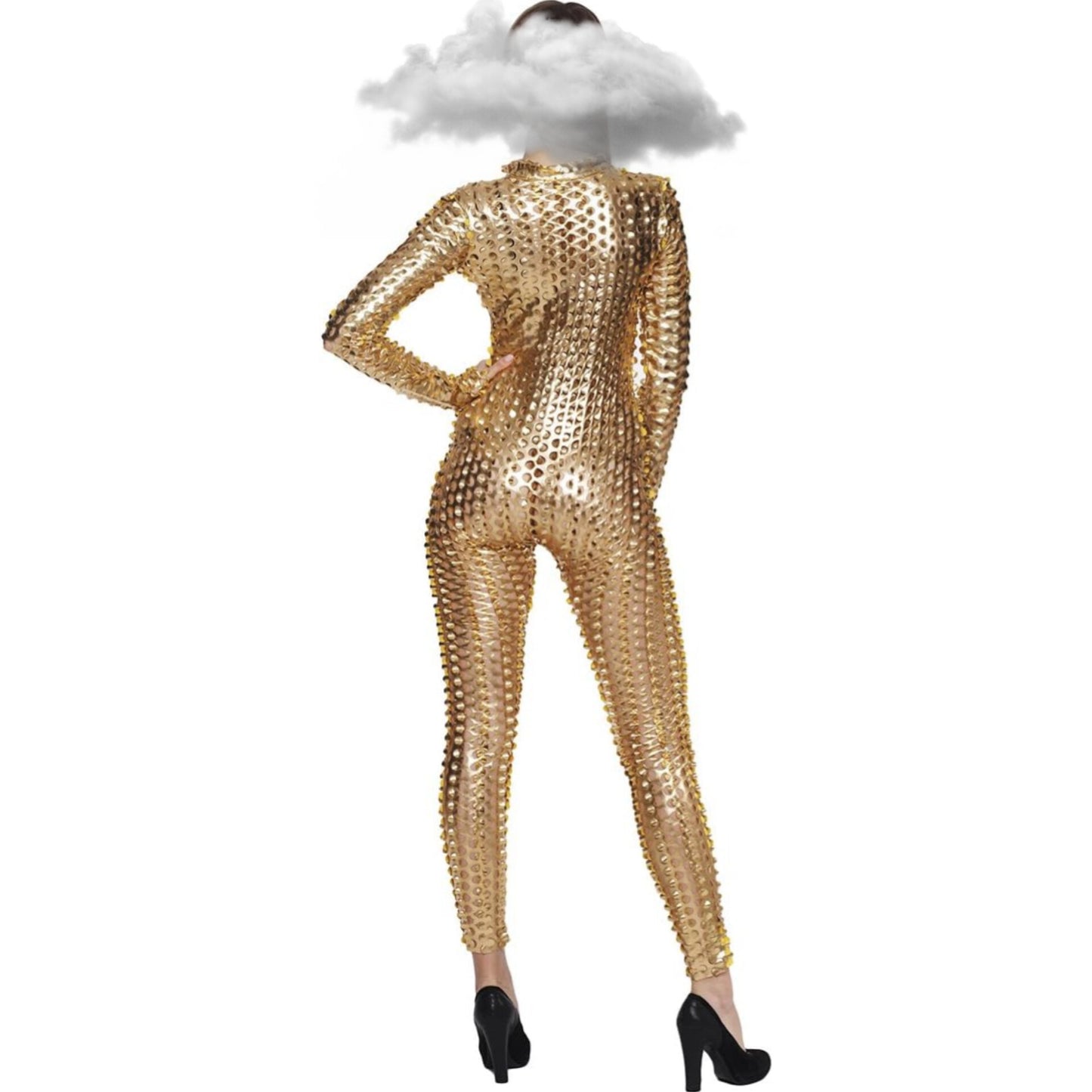 One-Piece Hollow Out Shiny Luxury Sexy Lingeries Jumpsuits