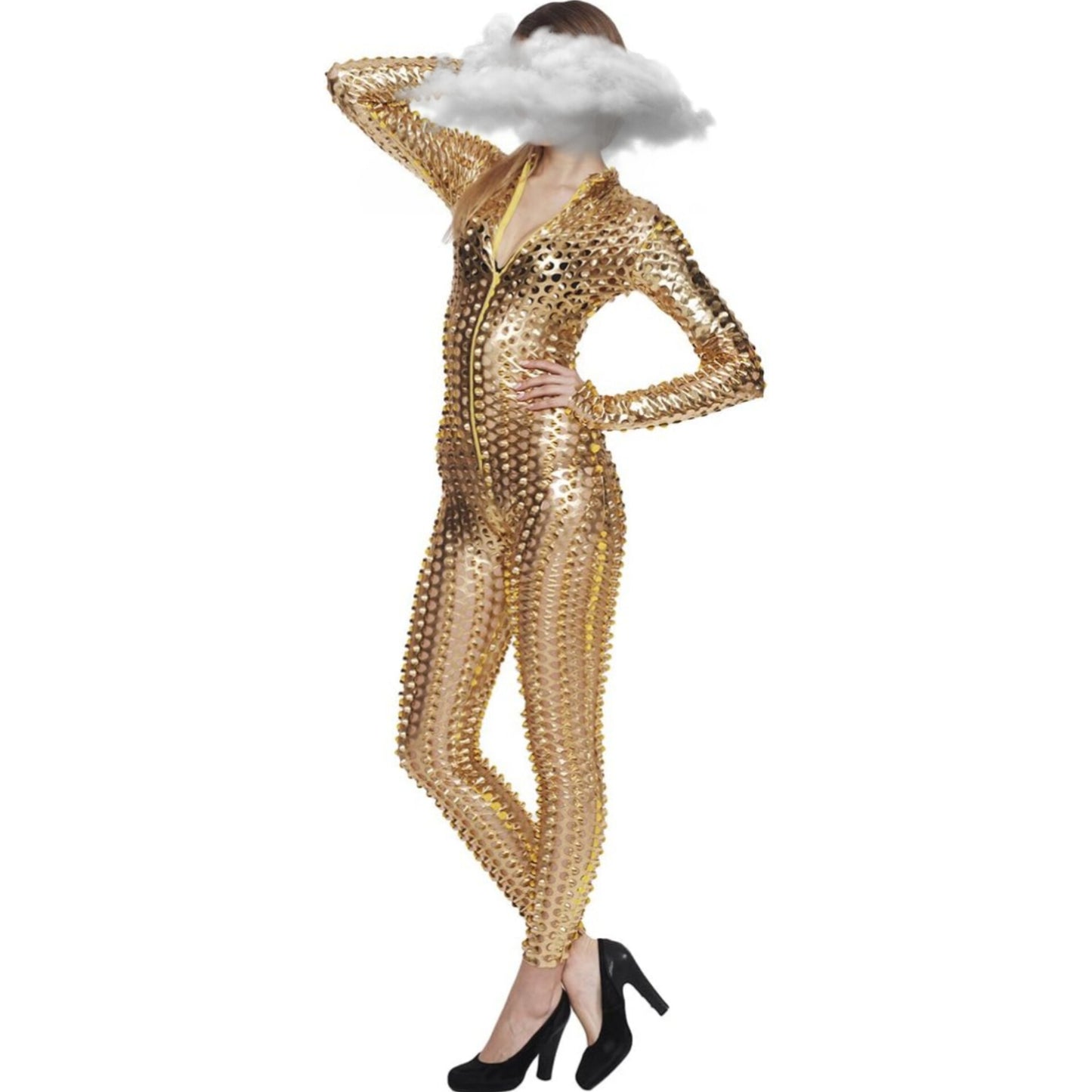 One-Piece Hollow Out Shiny Luxury Sexy Lingeries Jumpsuits