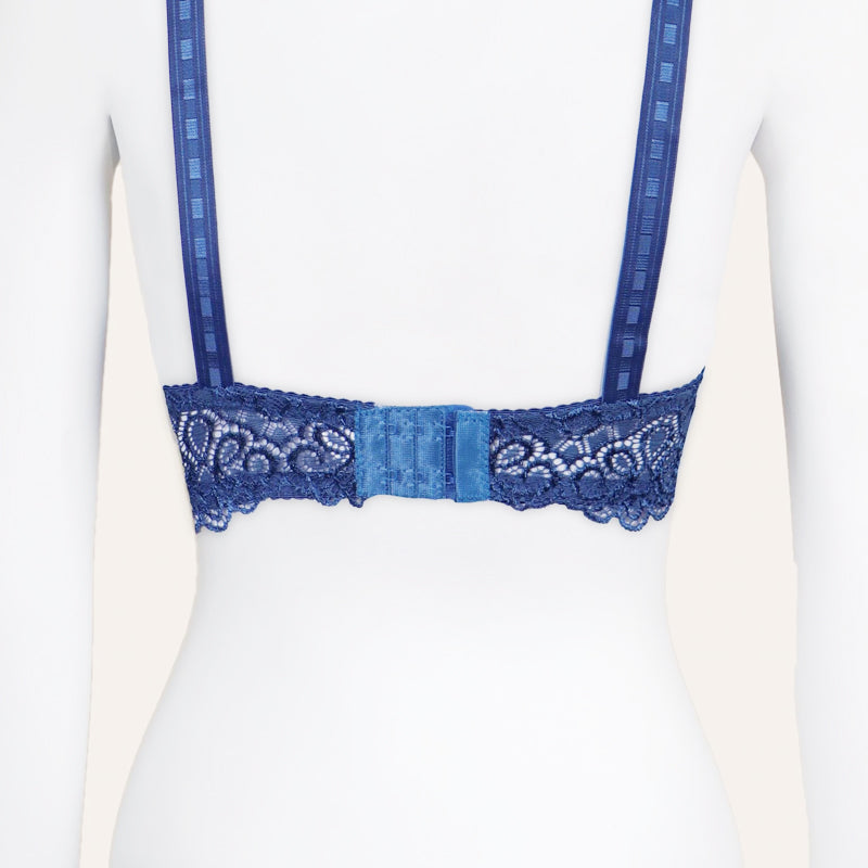 Non Padded Non Wired Embroidered Cotton Bra
