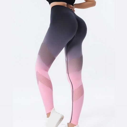Seamless Sexy Leggings High Waist High Bounce Hip Compression Tights