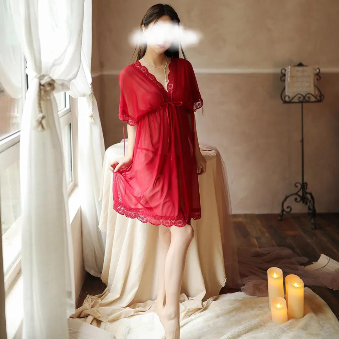 High Quality Bridal Sleepwear Short Sensational Night Dress