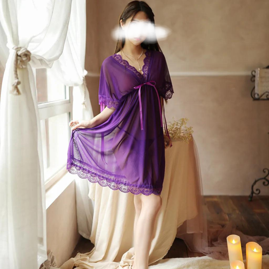 High Quality Bridal Sleepwear Short Sensational Night Dress